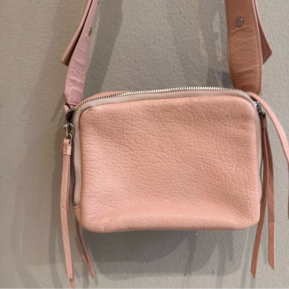 ALLSAINTS Vincent Crossbody Bag In Peach Pink - Picture 4 of 13